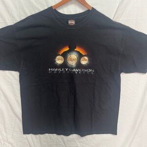 Vintage Harley-Davidson Black T-shirt XXL Smaltz's Harley Eagle PA